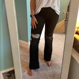 Free People Black Bell Bottoms